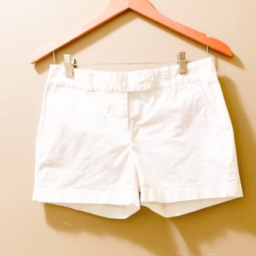 Vineyard Vines Soft White Cotton Chino Shorts-Sz 0